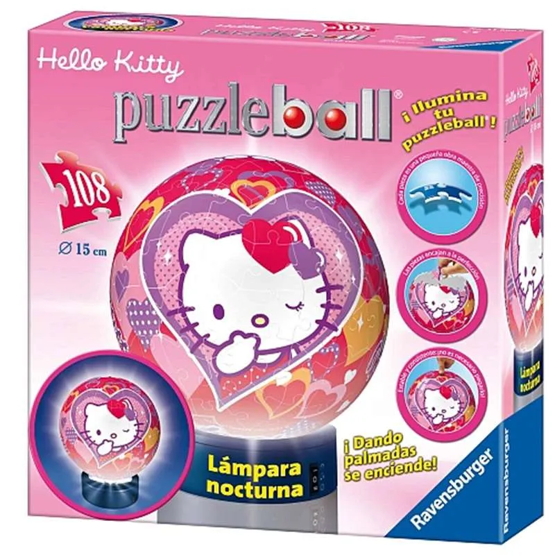Puzzle Ravensburger PuzzleBall Hello Kitty 108 piezas 116607