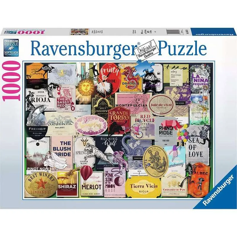Ravensburger puzzle 1000 piezas Etiquetas de vino 16811