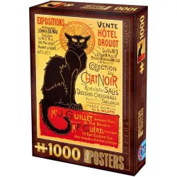 Puzzle DToys Póster vintage Le Chat Noir de 1000 piezas 69566