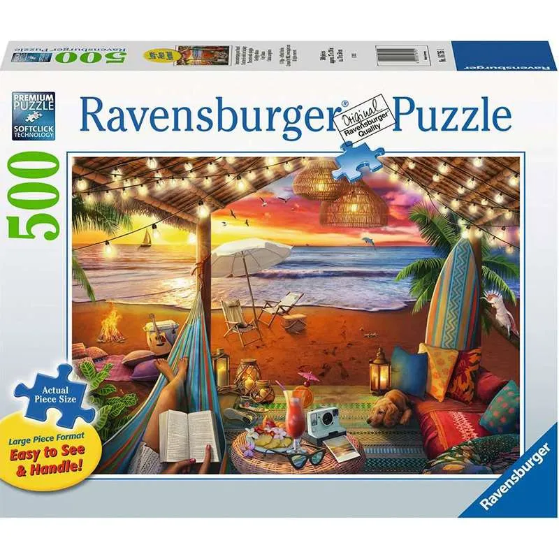 Puzzle Ravensburger Cabaña acogedora 500 piezas 167951