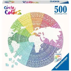 Puzzle Ravensburger Circulo de colores, Mandala 500 piezas 171682