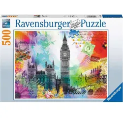 Ravensburger puzzle 500 piezas Postales de Londres 169863