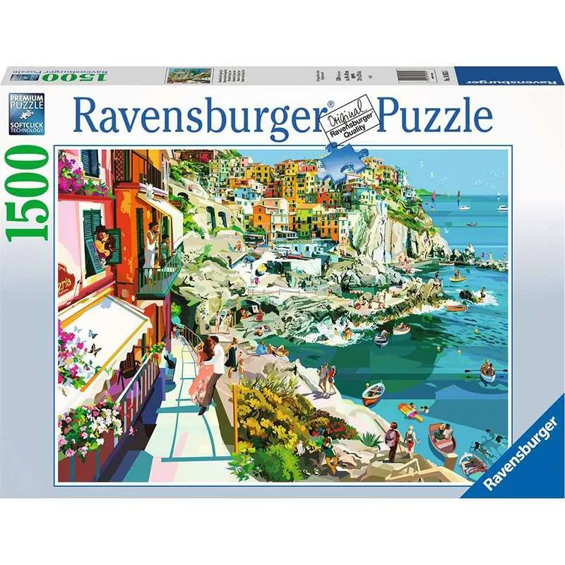 Puzzle Ravensburger Romance en Cinque Terre de 1500 Piezas 169535