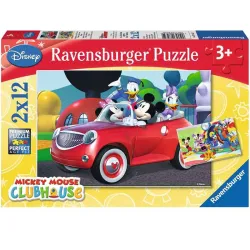 Puzzle Ravensburger Mickey y compañía 2x12 piezas 075652