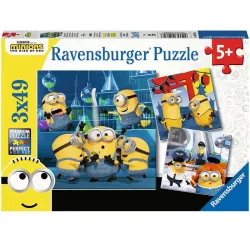 Puzzle Ravensburger Minions divertidos 3x49 piezas 050826