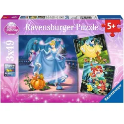 Puzzle Ravensburger Princesas Disney 3x49 piezas 093397