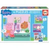 Educa multi puzzle progresivo 12-16-20-25 piezas Peppa Pig 16817