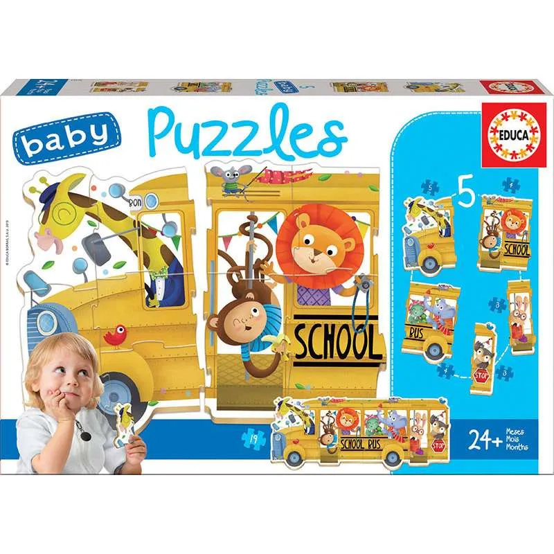 Educa puzzle baby Bus de animalitos 17575