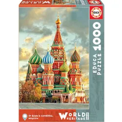 Educa puzzle 1000 World Heritage Catedral de San Basilio, Moscú 17998
