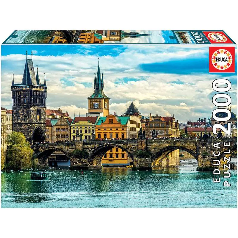 Educa puzzle 2000 Vistas de Praga 18504