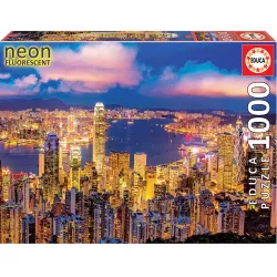 Educa puzzle 1000 neón Hong Kong 18462