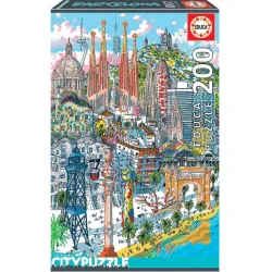 Puzzle Educa City Barcelona de 200 Piezas