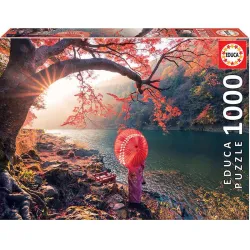 Educa puzzle 1000 Amanecer en el río Katsura, Japón 18455
