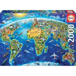 Educa puzzle 2000 Símbolos del mundo 17129