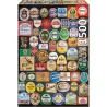 Educa puzzle 1500 Etiquetas de cerveza 18463
