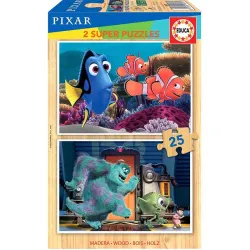 Educa puzzle 2x25 piezas Disney Pixar 18597