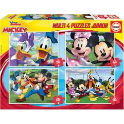 Educa puzzle progresivo 20-40-60-80 piezas Mickey y amigos 18627