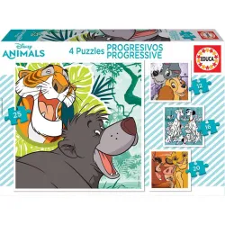 Educa puzzle progresivo 12-16-20-25 piezas Disney El Libro de la Selva 18628