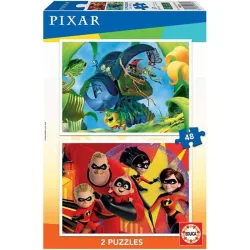 Educa puzzle 2x48 piezas Disney Pixar 18634