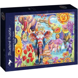 Bluebird Puzzle Elefantes en el jardín de 1000 piezas 90367