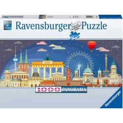Puzzle Ravensburger Panorama Berlín de noche de 1000 Piezas 173952