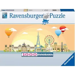 Puzzle Ravensburger Panorama Un día en París de 1000 Piezas 173938
