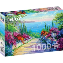Puzzle Enjoy puzzle de 1000 piezas Camino soleado al mar 1747