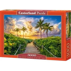 Puzzle Castorland Amanecer colorido en Miami de 3000 piezas C-300617