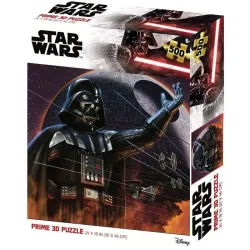Puzzle Prime3D lenticular Star Wars Vader and Death Star 500 piezas