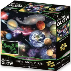 Puzzle Prime3D Sistema Solar brilla en la oscuridad de 100 piezas