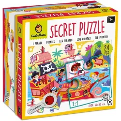 Puzzle Ludattica Secret puzzle 24 piezas Piratas