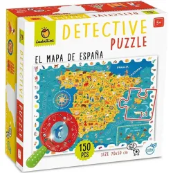 Puzzle Ludattica Detective 150 piezas El mapa de España