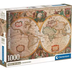 Clementoni puzzle 1000. Mapa antiguo 39706