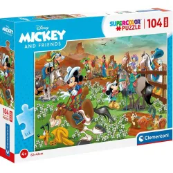 Puzzle Clementoni Mickey y Amigos Maxi de 104 Piezas