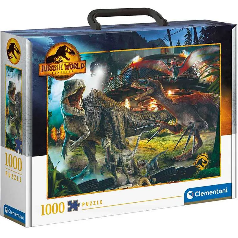 Puzzle Clementoni Maletín Jurassic World 3 1000 piezas 39699