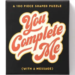 Puzzle Galison con forma You Complete Me de 100 piezas