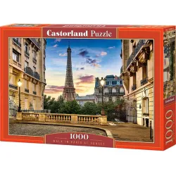 Puzzle Castorland Caminar en París al atardecer de 1000 piezas C-104925