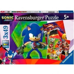 Puzzle Ravensburger Sonic 3x49 piezas 056958