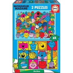 Educa puzzle 2x48 piezas Monsieur Madame 19402