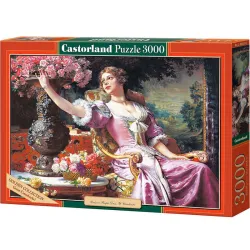 Puzzle Castorland Dama en un vestido morado con flores de 3000 piezas C-300020