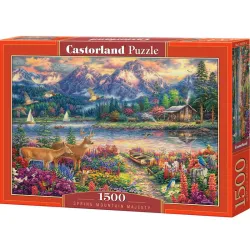 Puzzle Castorland Majestuosa montaña en primavera de 1500 piezas C-152131