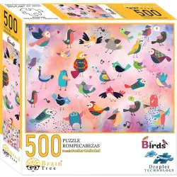 Puzzle Brain Tree Pájaros de 500 piezas