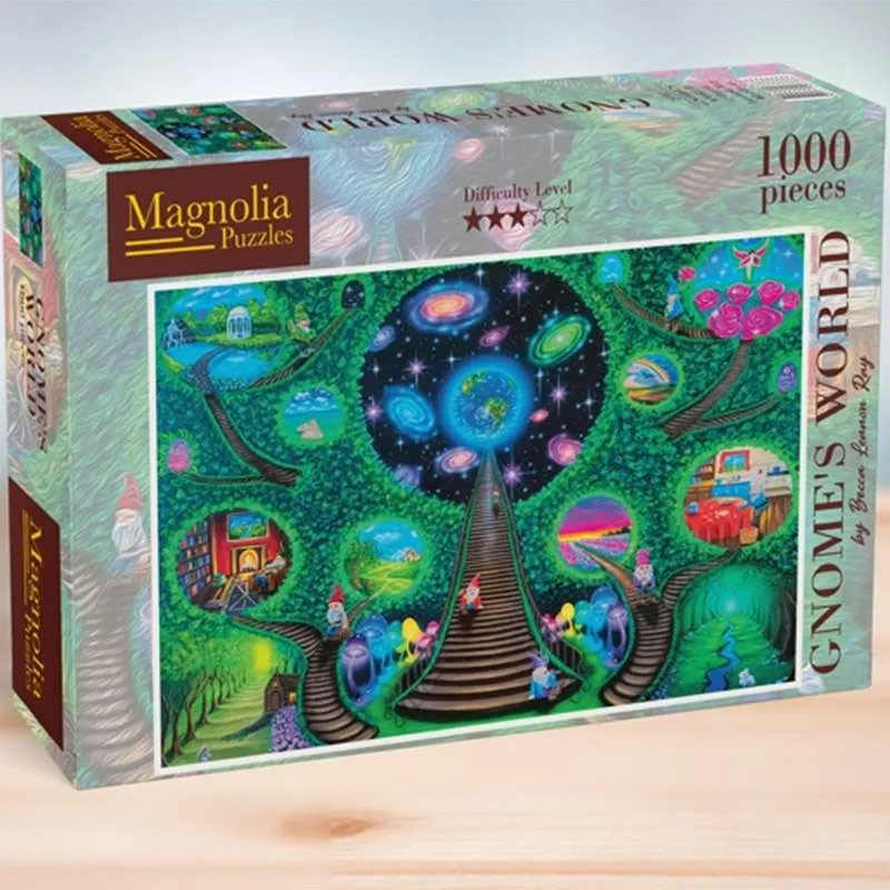 Puzzle Magnolia El mundo de los gnomos 2102 de 1000 piezas