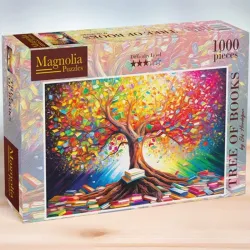 Puzzle Magnolia Árbol de libros 8611 de 1000 piezas