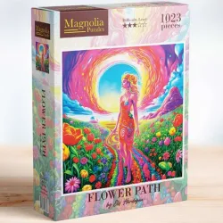 Puzzle Magnolia Camino de flores 8613 de 1023 piezas