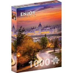 Puzzle Enjoy puzzle Distrito de Buda con el Parlamento húngaro de 1000 piezas 2115