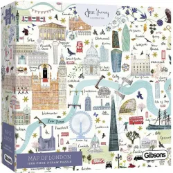 Puzzle Gibsons Mapa de Londres de 1000 piezas G6606