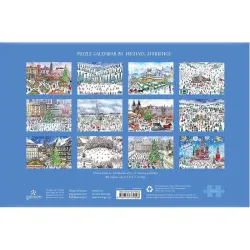 Puzzle Galison Calendario adviento Michael Storrings 12 puzzles de 80 piezas