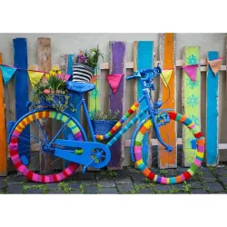 Puzzle Grafika Mi hermosa bicicleta colorida de 1500 piezas