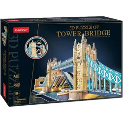 Puzzle 3D Cubicfun Puente de Londres con LED de 222 piezas MN803193